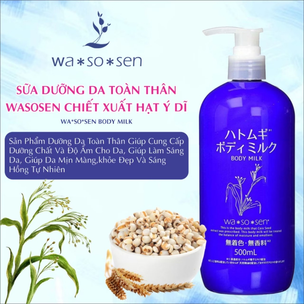 Sữa Dưỡng Thể Wasosen Body Milk 500ml