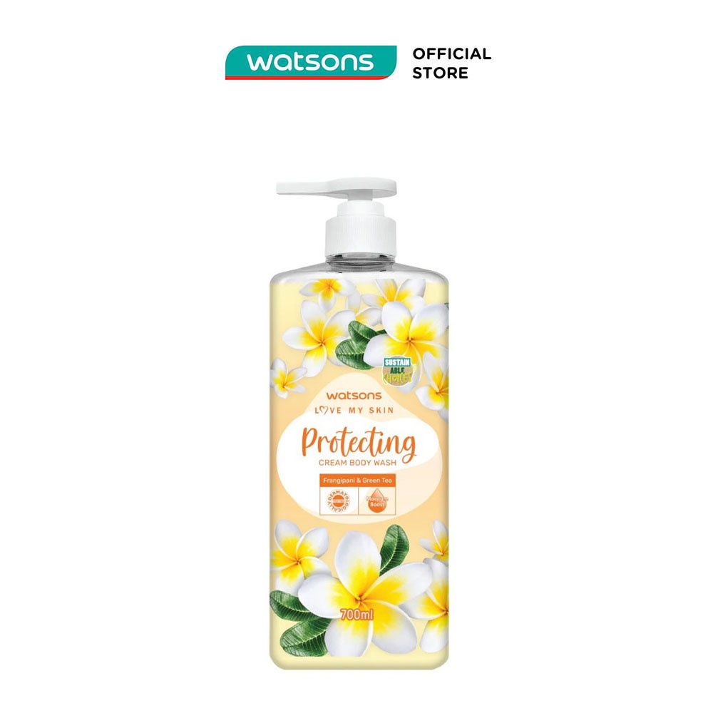 Kem Tắm Watsons Love My Skin Protecting Cream Body Wash 700ml