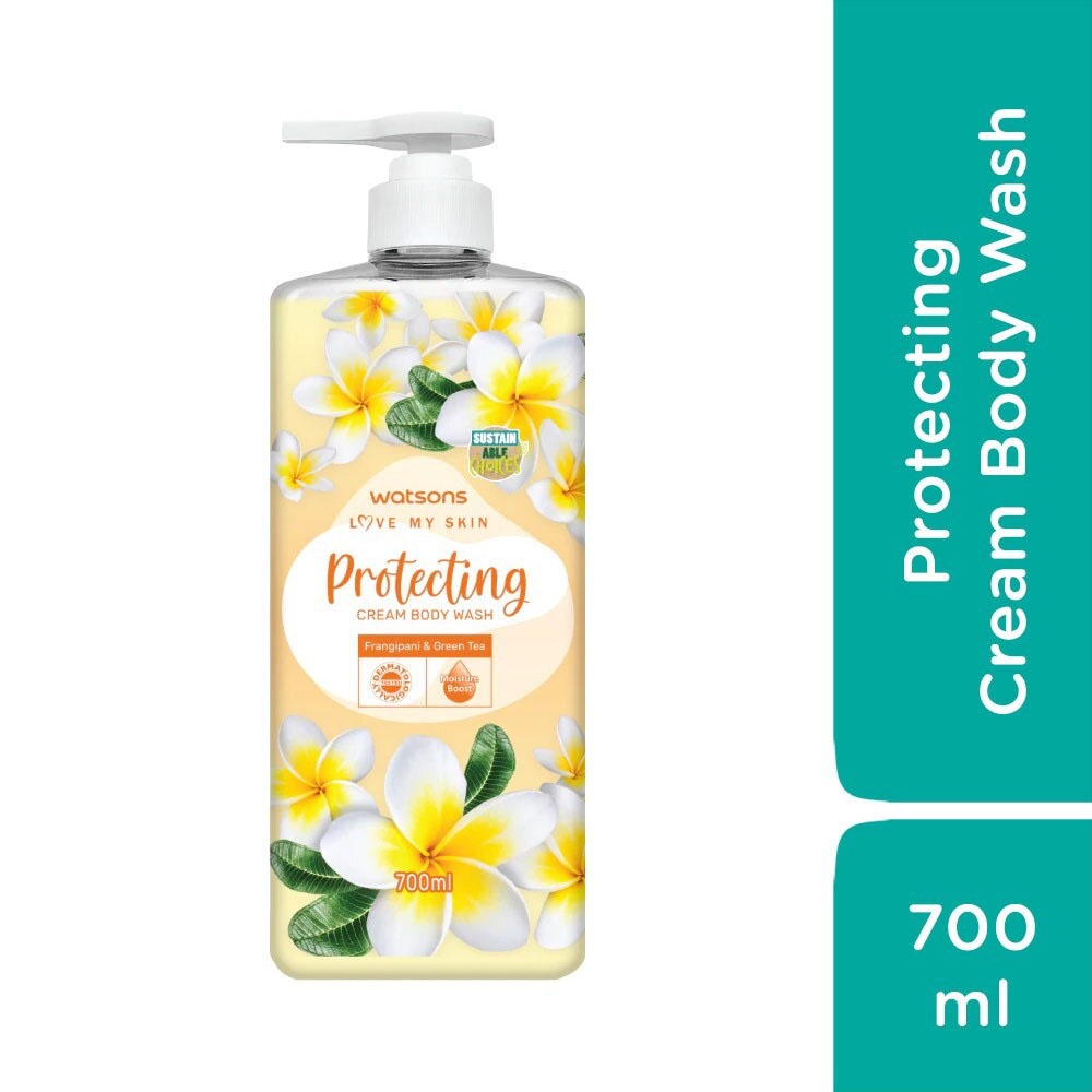 Kem Tắm Watsons Love My Skin Protecting Cream Body Wash 700ml