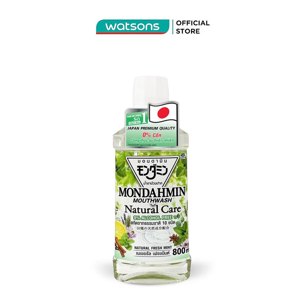 Nước Súc Miệng Mondahmin Natural Care 800ml
