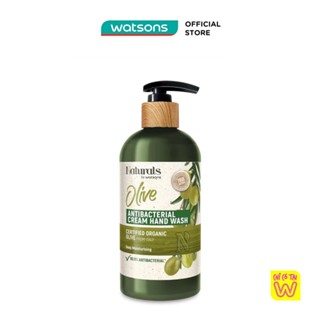 Kem Rửa Tay Naturals By Watsons Hương Olive True Natural Olive Antibacterial Cream Hand Wash 400ml