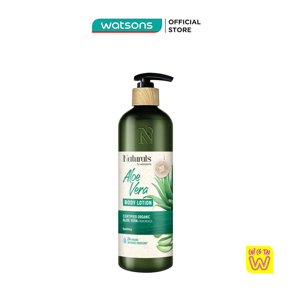 Sữa Dưỡng Thể Naturals By Watsons True Natural Aloe Vera Body Lotion 490ml