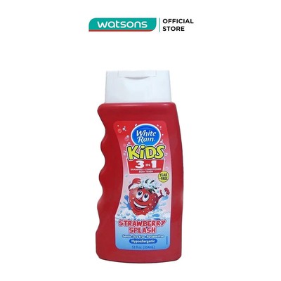 Sữa Tắm Gội White Rain Kids 3 In 1 Dành Cho Trẻ Em Hương Dâu Tây Strawberry Splash 354ml