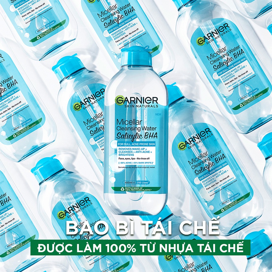 Nước Tẩy Trang Garnier Micellar Cleansing Water Salicylic BHA 400ml