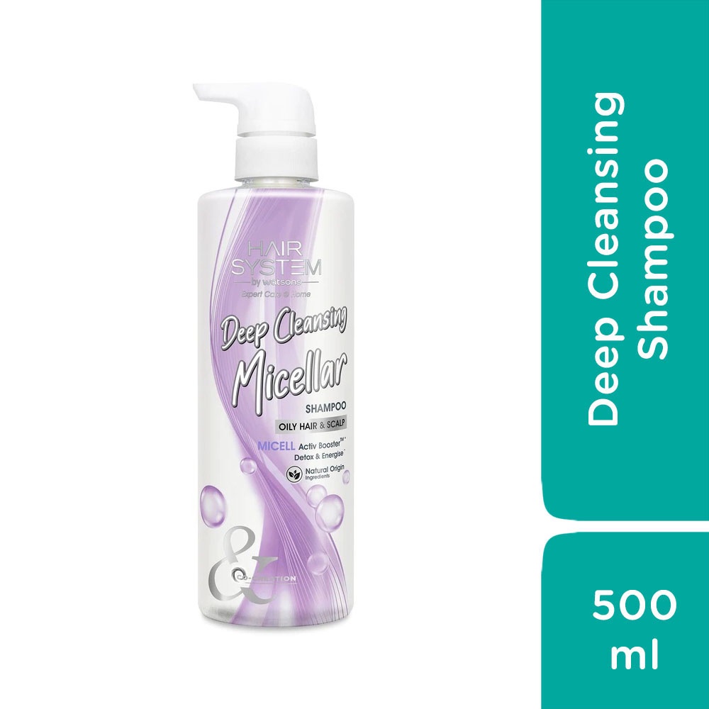 Dầu Gội Hair System By Watsons Deep Cleansing Shampoo 500ml