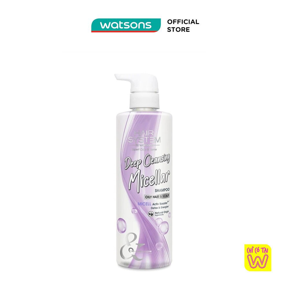 Dầu Gội Hair System By Watsons Deep Cleansing Shampoo 500ml