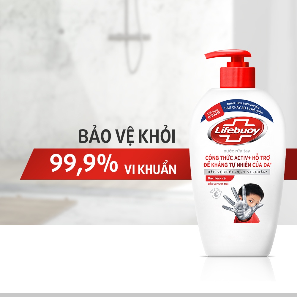 Nước Rửa Tay Lifebuoy Bảo Vệ Vượt Trội 450g