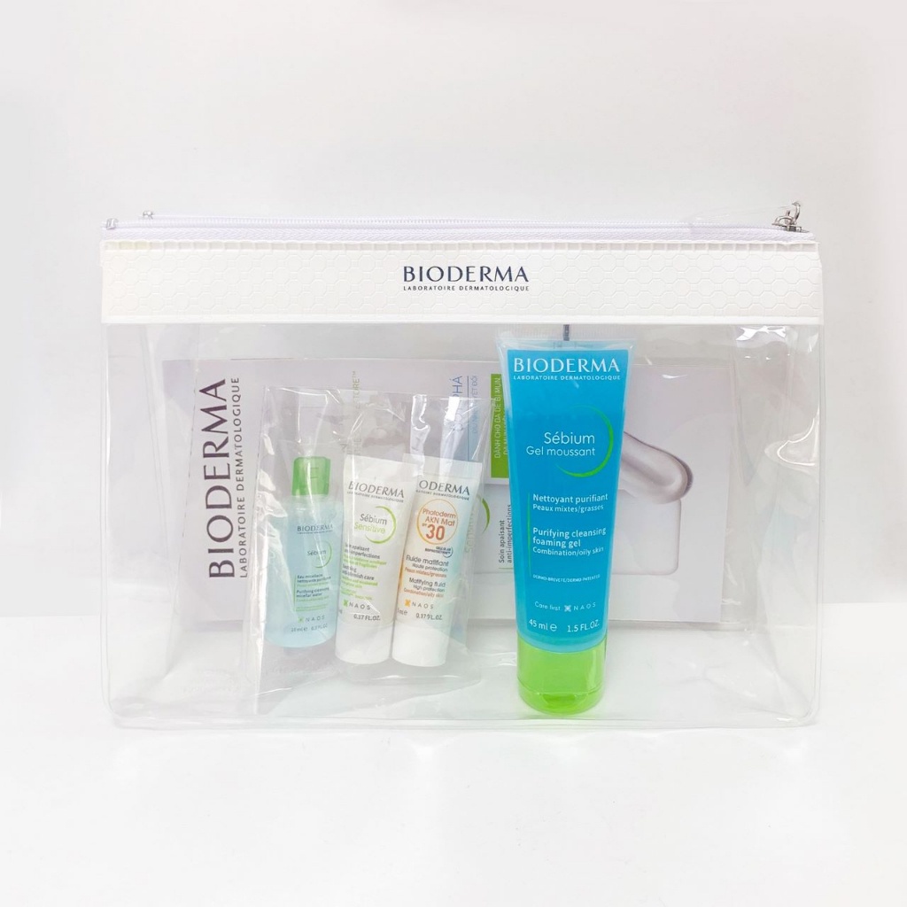 [QUÀ TẠNG KHÔNG BÁN] Bioderma Combo Sebium Travel Kit For Oily Skin 4S