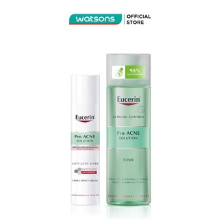 Combo Eucerin Giảm Thâm Mụn, Sáng Da Pro Acne