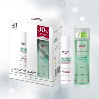 Combo Eucerin Giảm Thâm Mụn, Sáng Da Pro Acne