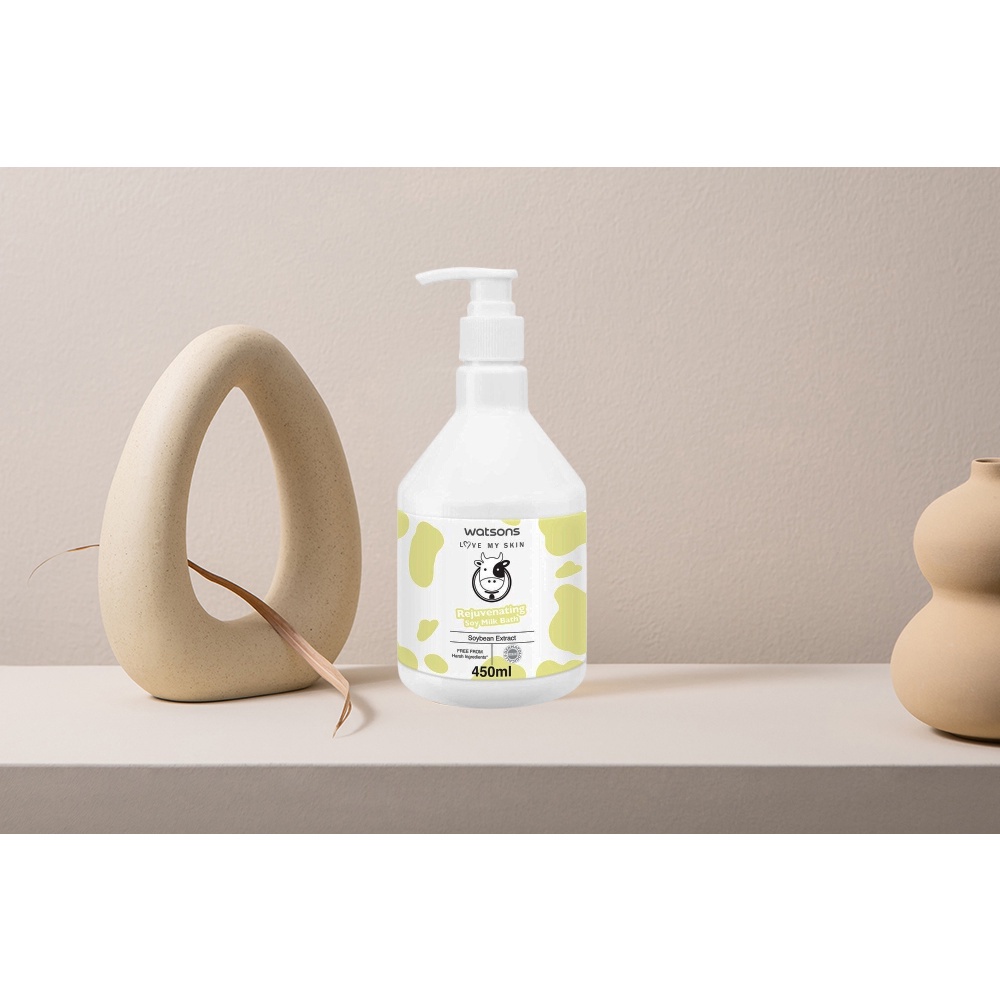 Sữa Tắm Watsons Love My Skin Ngừa Lão Hoá Rejuvenating Soy Milk Bath 450ml