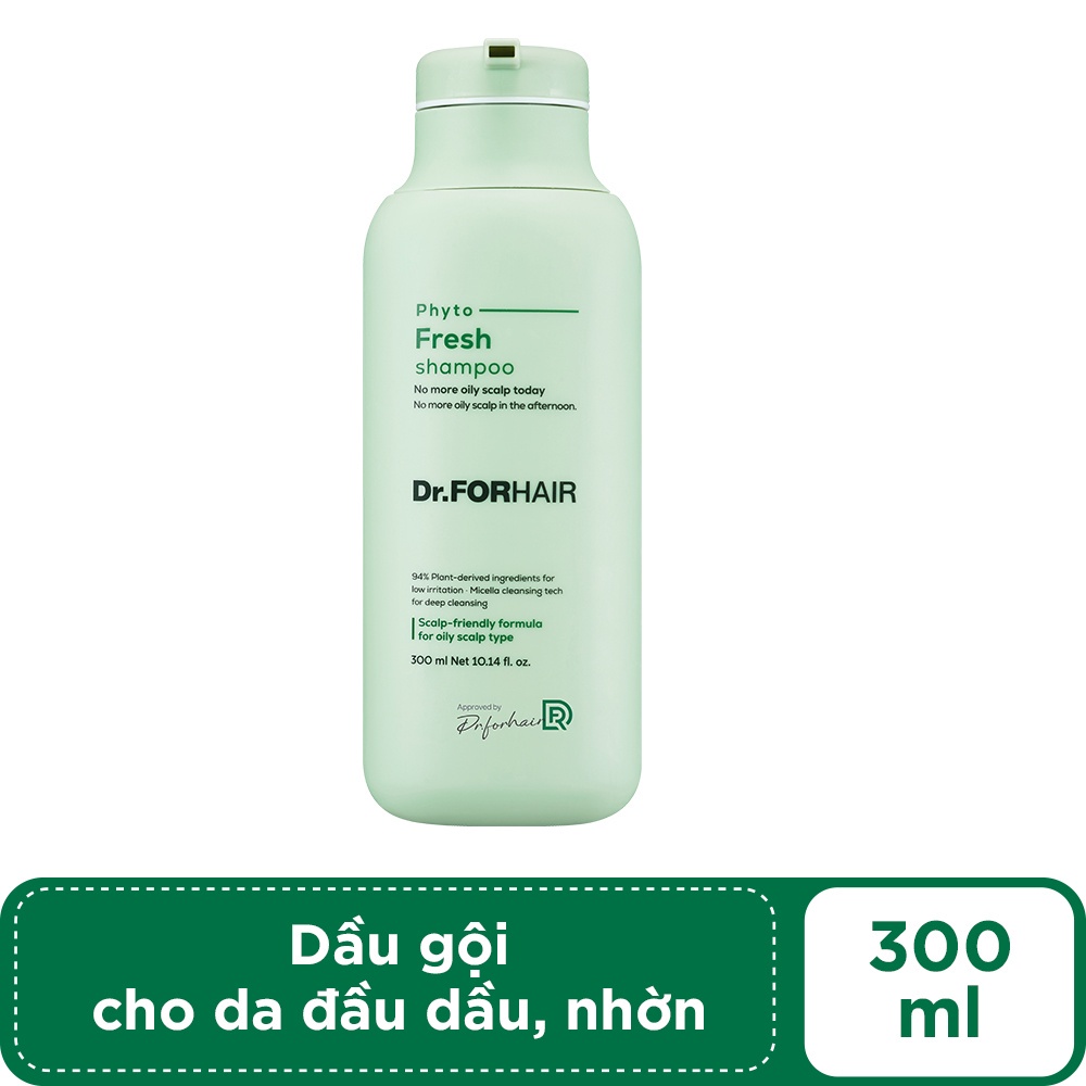 [Mã FMCGWA101 giảm 8% đơn 250K] Dầu Gội Dr.FORHAIR Phyto Fresh Shampoo 300ml