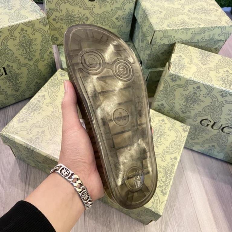 Dép nam nữ GUC.CI trong suốt quai ngang sành điệu - Dép Hot cháy hàng