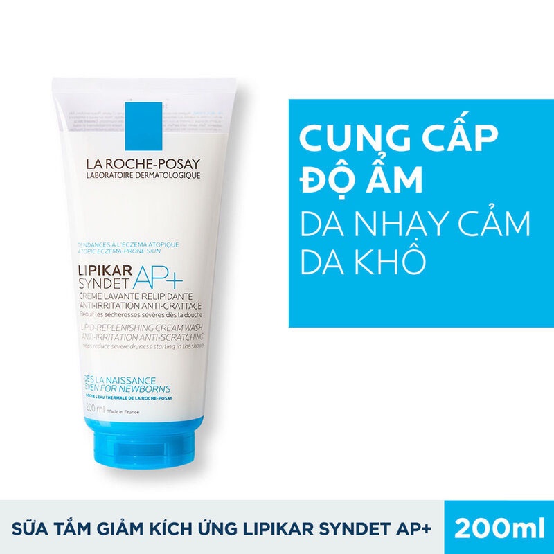 Sữa Rửa Mặt Và Tắm La Roche-Posay Lipikar Syndet AP+ 200ml
