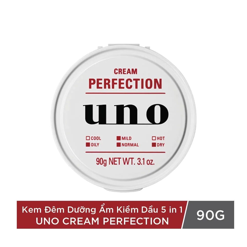 [Mã FMCGWA101 giảm 8% đơn 250K] Kem Dưỡng Ẩm UNO Kiểm Soát Nhờn 5 Trong 1 Cream Perfection 90g