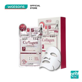 Mặt Nạ 3 Bước Rainbow L'affair Collagen Skin Renewal Mask Chống Lão Hóa, Trẻ Hóa  25mlx10 miếng