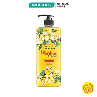 Dầu Gội Watsons Love My Hair Frangipani & Egg Protein Shampoo Cấp Nước Dành Cho Tóc Hư Tổn 1000ml