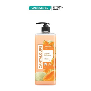 Kem Tắm Watsons Love My Skin Cantaloupe Scented Cream Body Wash Dưa Lưới Thơm Mát 1000ml
