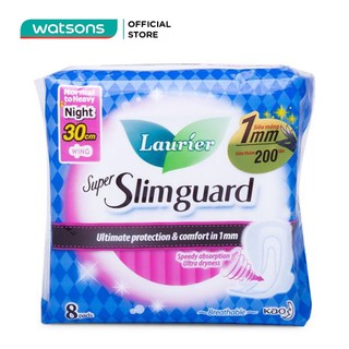 Băng vệ sinh laurier siêu mỏng bảo vệ đêm 30cm 8 miếng
