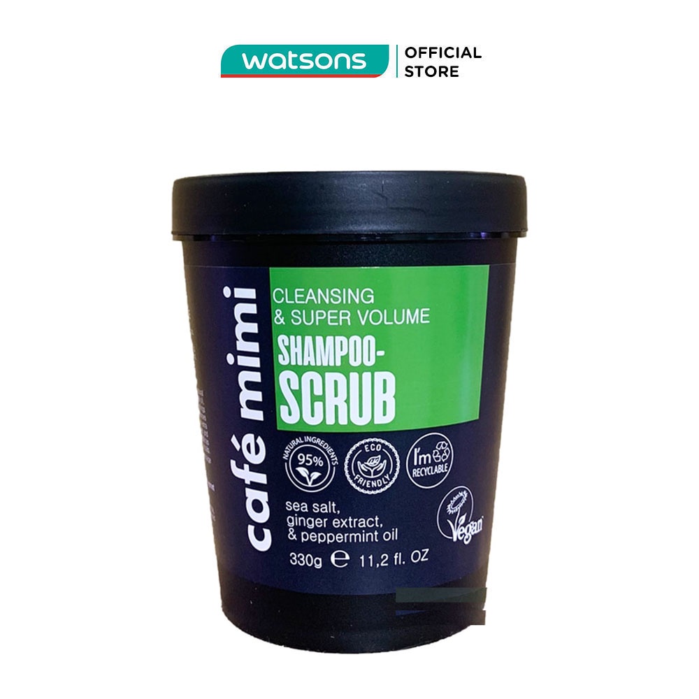 Dầu Gội Tẩy Da Chết Cafémimi Dành Cho Tóc Và Da Đầu Làm Sạch Và Làm Phồng Tóc 330G