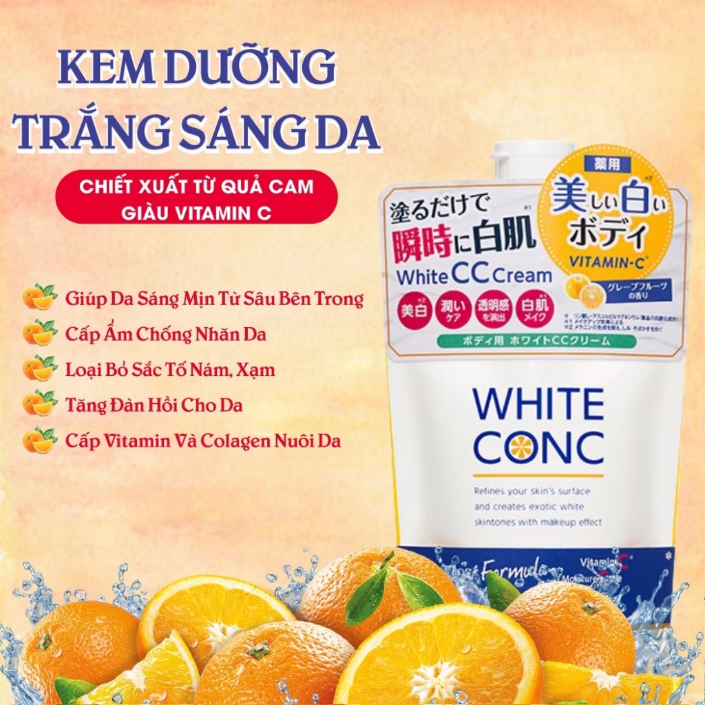 Kem Dưỡng Thể White Conc White CC Cream C II 200g