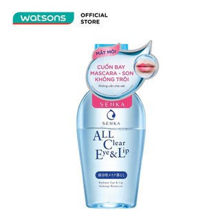Tẩy Trang Mắt Môi Senka A.L.L. Clear Eye & Lip Chuyên Dụng 150ml