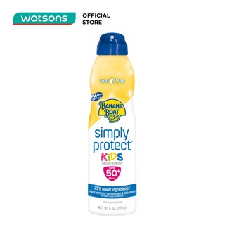 Xịt chống nắng banana boat simply protect kids spf50+ pa++++ 170g #vàng