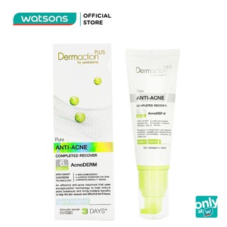 Tinh Chất Dermaction Plus By Watsons Anti-Acne Completed Recover Acnoderm Night Ban Đêm Cho Da Mụn 40ml