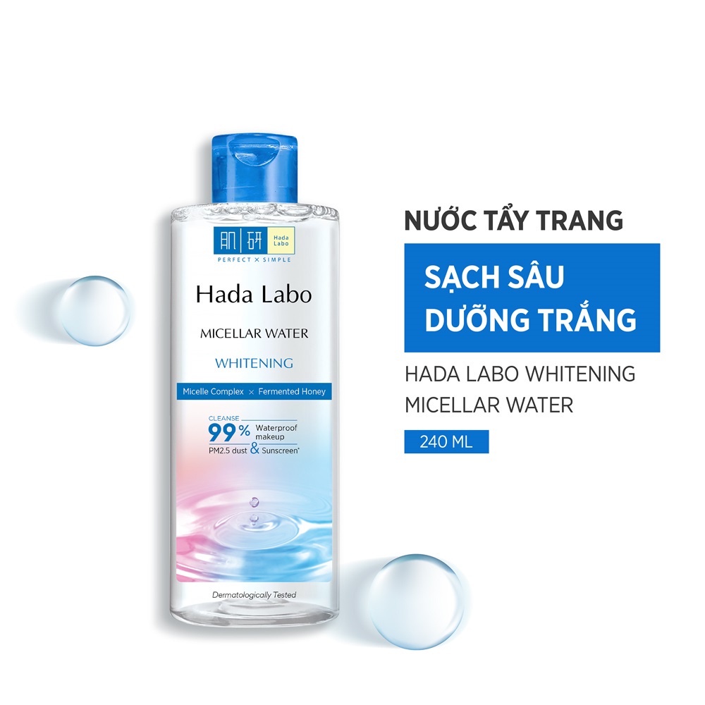 Nước Tẩy Trang Hada Labo Sạch Sâu Dưỡng Trắng Whitening 240ml
