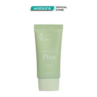 Kem Chống Nắng 9 Wishes Pine Treatment Bảo Vệ Và Thanh Lọc Da SPF 50 PA++++ 50ml