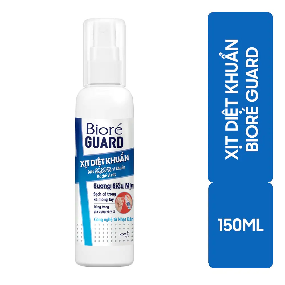 Xịt Diệt Khuẩn Bioré Guard Dạng Sương Siêu Mịn Sanitizer Spray 150ml
