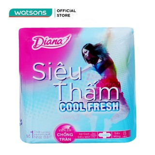 Băng Vệ Sinh Diana Siêu Thấm Cool Fresh Siêu Mỏng Cánh
