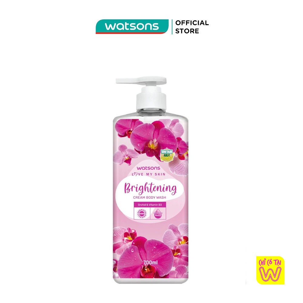 Kem Tắm Watsons Love My Skin Brightening Cream Body Wash 700ml