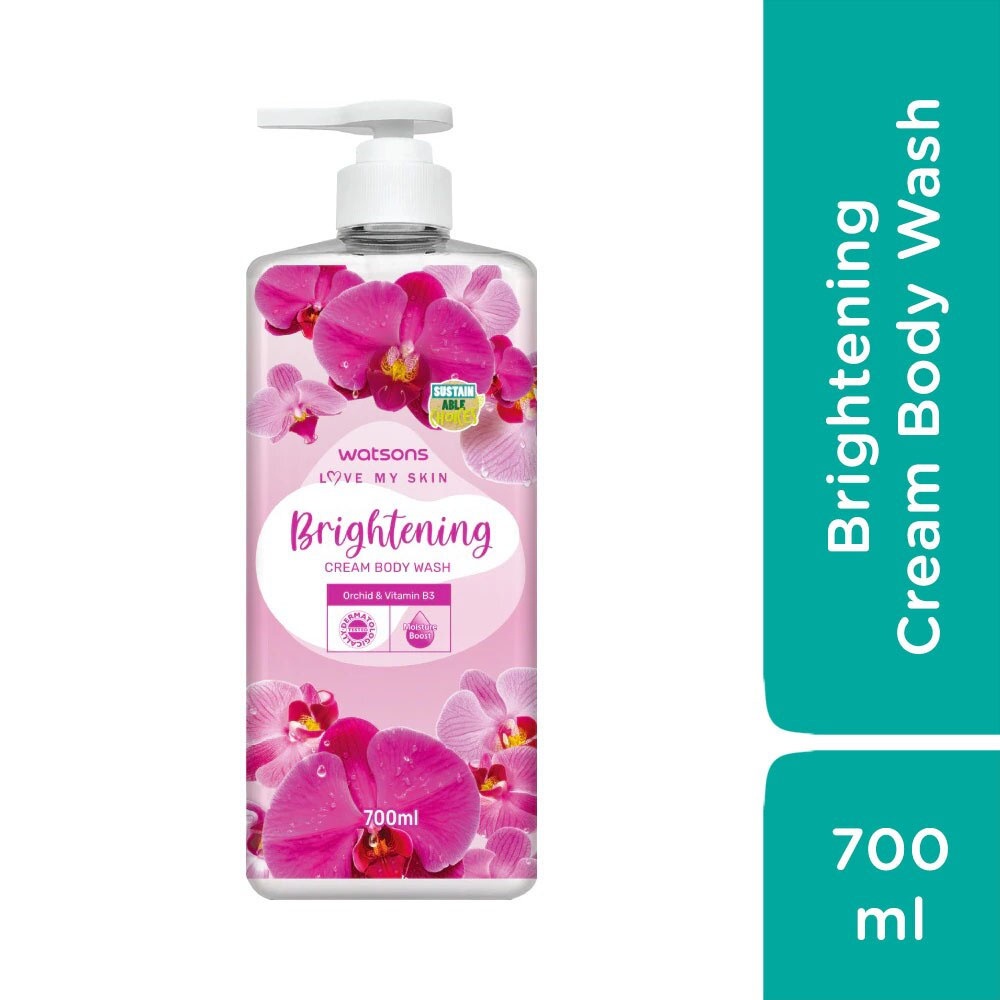 Kem Tắm Watsons Love My Skin Brightening Cream Body Wash 700ml