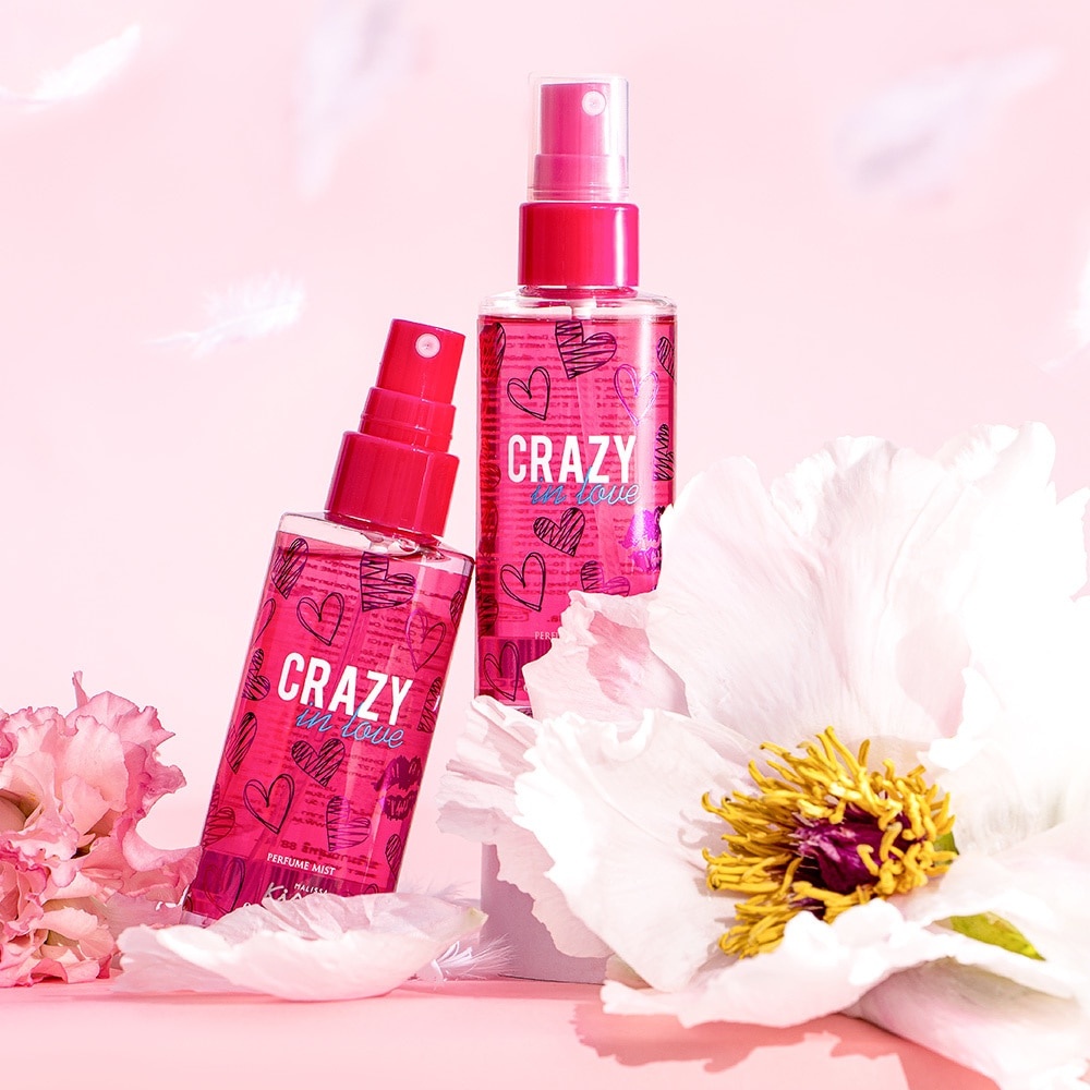 Xịt Thơm Toàn Thân Malissa Kiss Perfume Mist Crazy in Love Hương Trái Cây và Hương Hoa 88ml