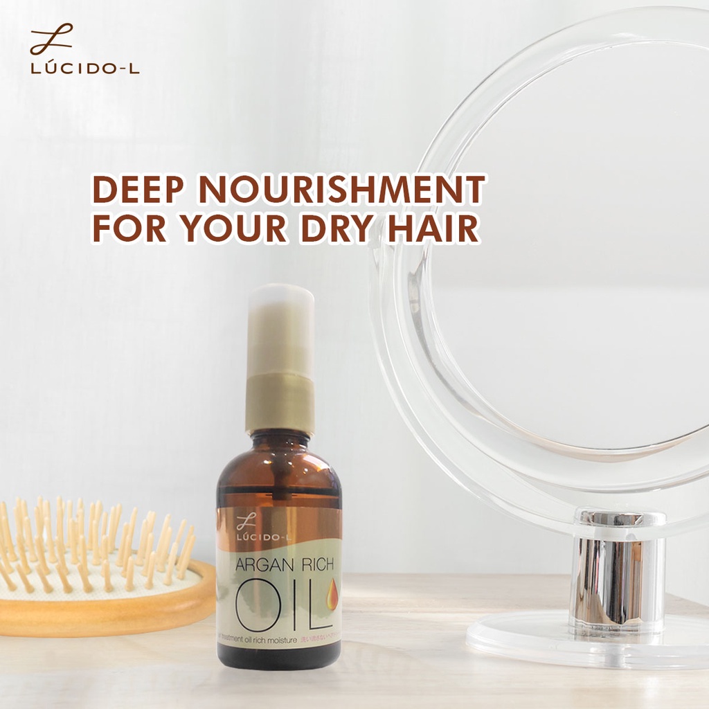 Dầu Dưỡng Tóc Lucido-L Cho Tóc Bóng Mượt Argan Oil Rich Moisture 60ml
