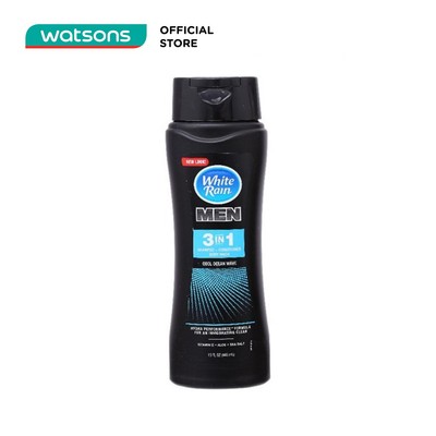Sữa Tắm Gội White Rain For Men 3-In-1 Cool Ocean Wave 443ml