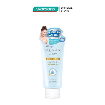 Chống Nắng Sunplay Skin Aqua UV Body Cooling Body Lotion Dưỡng Thể Mát Lạnh SPF50+ PA++++ 150g