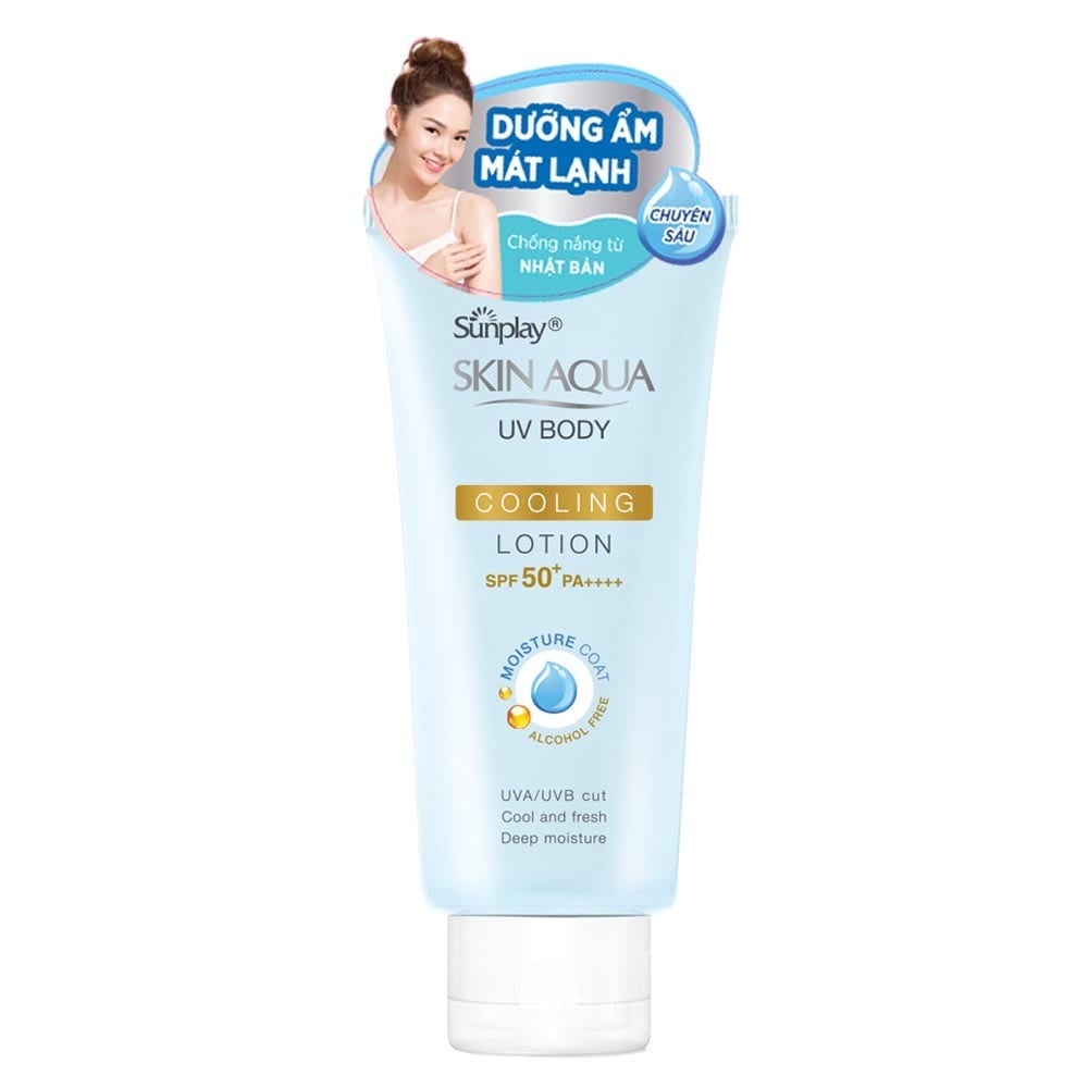 Chống Nắng Sunplay Skin Aqua UV Body Cooling Body Lotion Dưỡng Thể Mát Lạnh SPF50+ PA++++ 150g