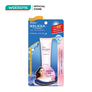 Tinh Chất Chống Nắng Dưỡng Trắng Sunplay Skin Aqua Silky White Essence SPF50 25g