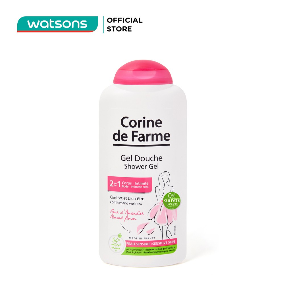 Sữa Tắm 2 Trong 1 Corine de Farme Shower Gel 2 in 1 250ml