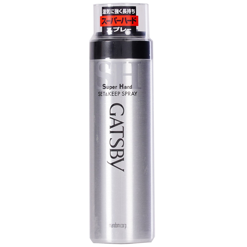 Keo Xịt Tóc Gatsby Giữ Nếp Lâu và Không Gây Bết Dính Super Hard Set & Keep Spray 180g