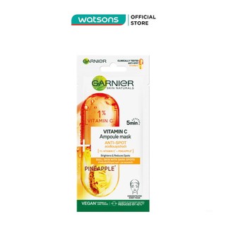  Mặt Nạ Garnier Skin Naturals Làm Sáng Da Từ Dứa + Vitamin C Ampoule Mask 15g 