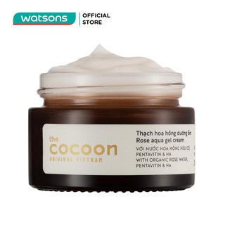 Thạch Hoa Hồng Dưỡng Ẩm Cocoon Rose Aqua Gel Cream Hydrate & Nourish Skin Cấp Ẩm Dưỡng Da 100% Thuần Chay 30ml