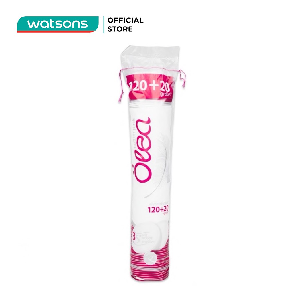 Bông Tẩy Trang Olea 120 Miếng + Thêm 20 Miếng