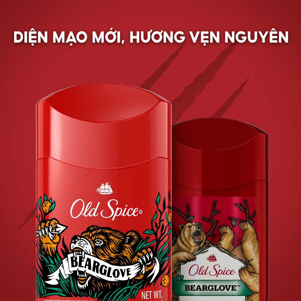Sáp Khử Mùi Old Spice Bearglove 73g