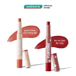 Set Son Flawsome Creamy Lip Stain Bloom With Grace 2g x 2 Cam Hồng Đất & Đỏ Ruby