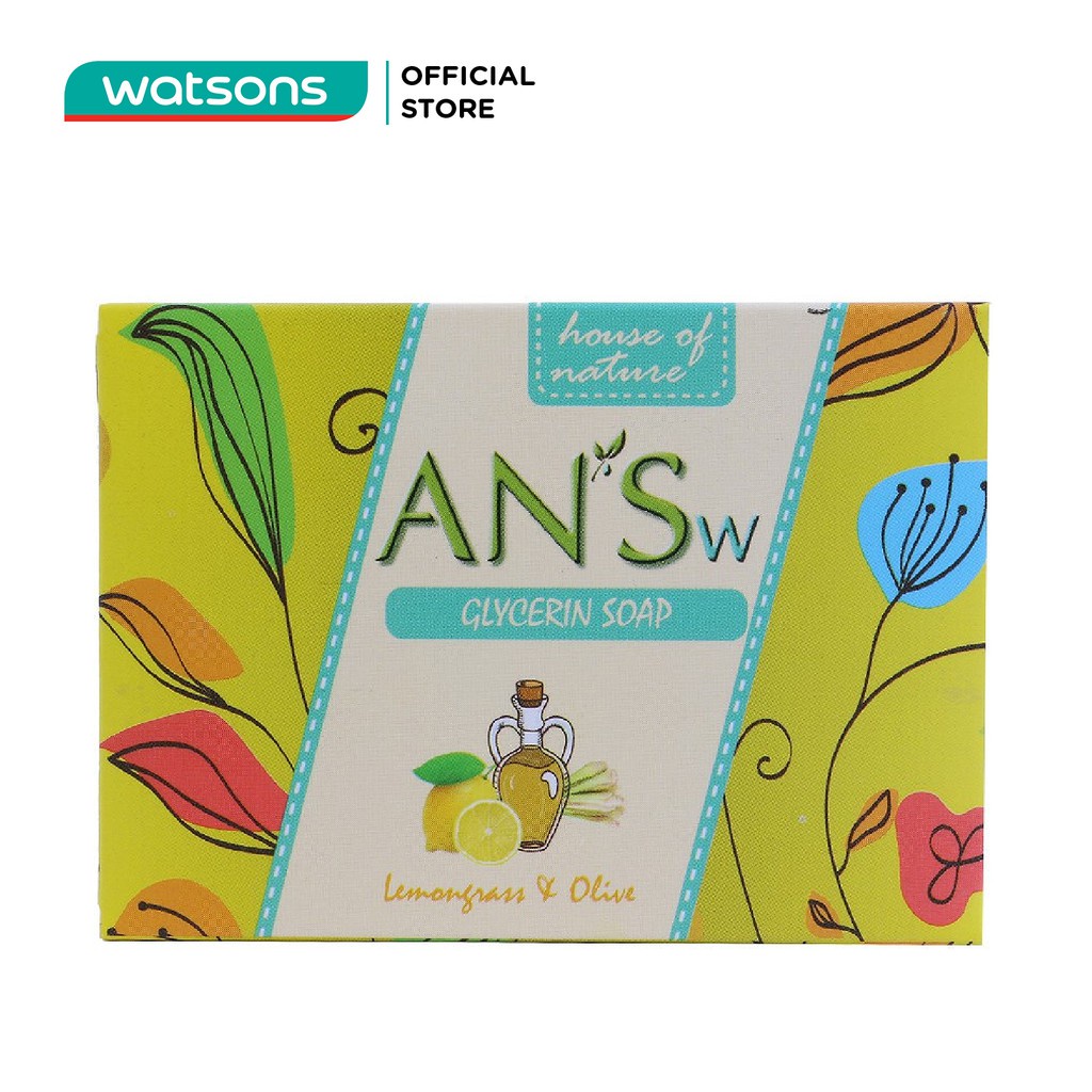 Xà Phòng AN'Sw Tinh Dầu Sả Chanh & Olive 100g