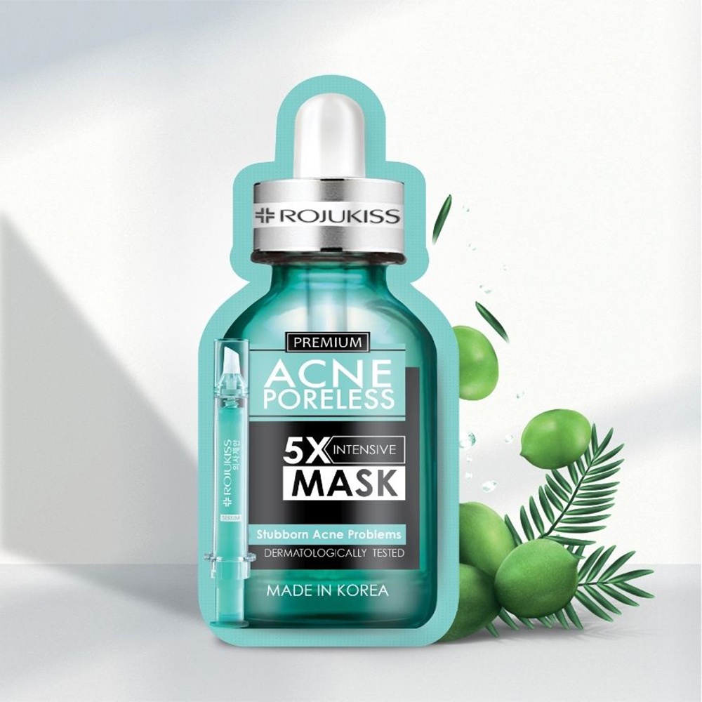 Mặt Nạ Giấy Rojukiss Giảm Thâm Mụn Premium Acne Poreless 25ml