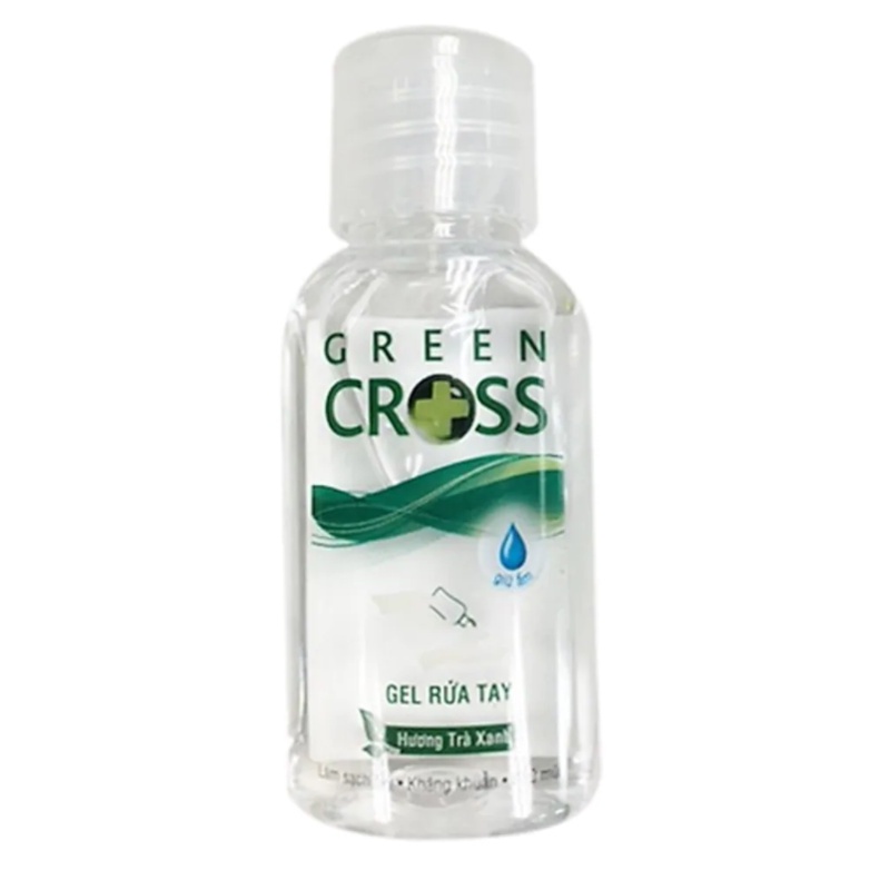 Gel Rửa Tay Khô Green Cross Làm Sạch Tay Kháng Khuẩn Khử Mùi Hương Trà Xanh 60ml